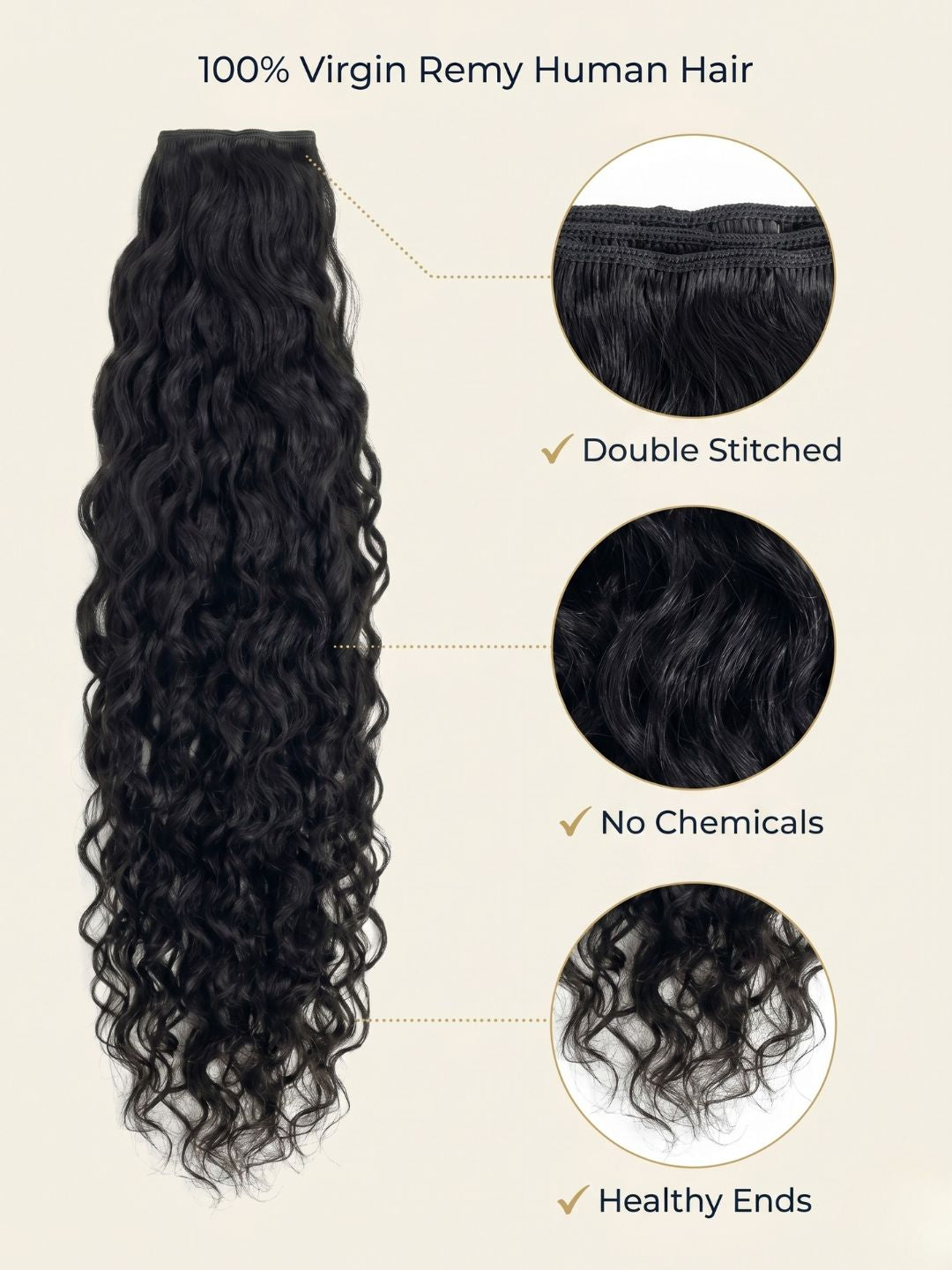 Extensiones de Cabello Humano Rizado Natural - Volumen y Suavidad