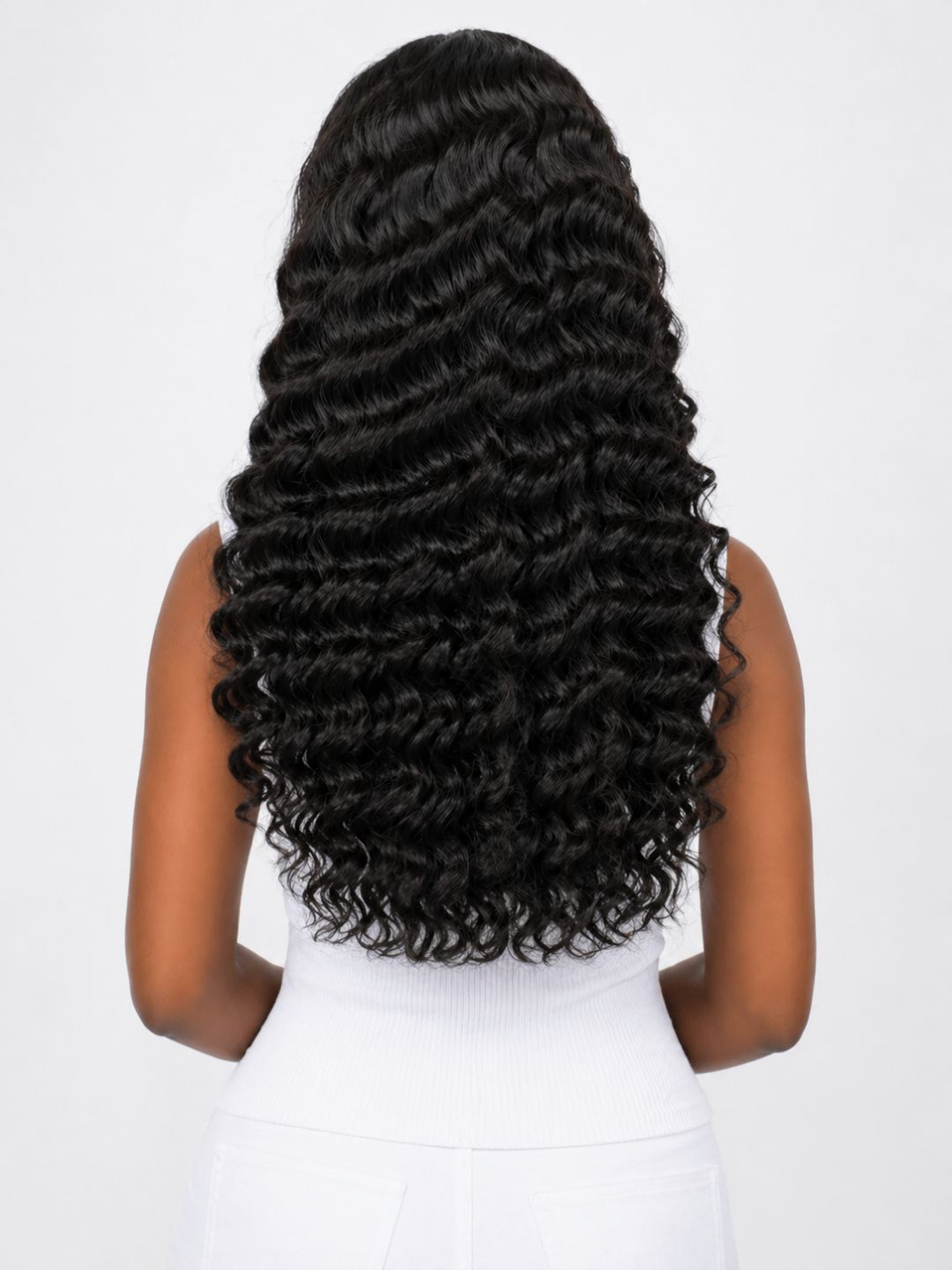 Peluca Deep Wave sin Pegamento - Encaje HD 13x4 Linea Natural